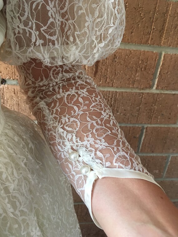 Cream lace dress, wedding dress, cocktail dress,vi