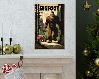 ビッグフットのビンテージスタイルポスター - Etsy 日本