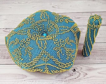 Alfiletero biscornu y estuche para agujas Regalo útil para costurera