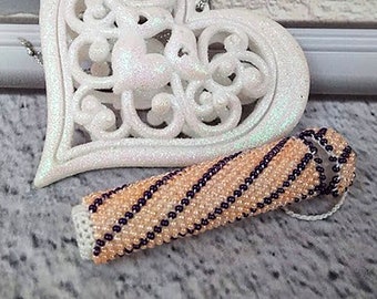 Beaded needle case sewing Useful gift for sewer Toothpick holders