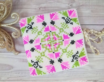 Needle book beaded trim Needle case Gifts for sewers