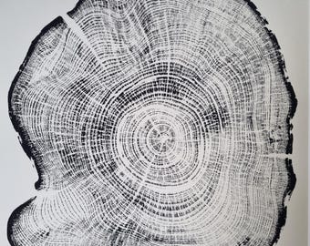 Eiben-Baum-Holzrelief
