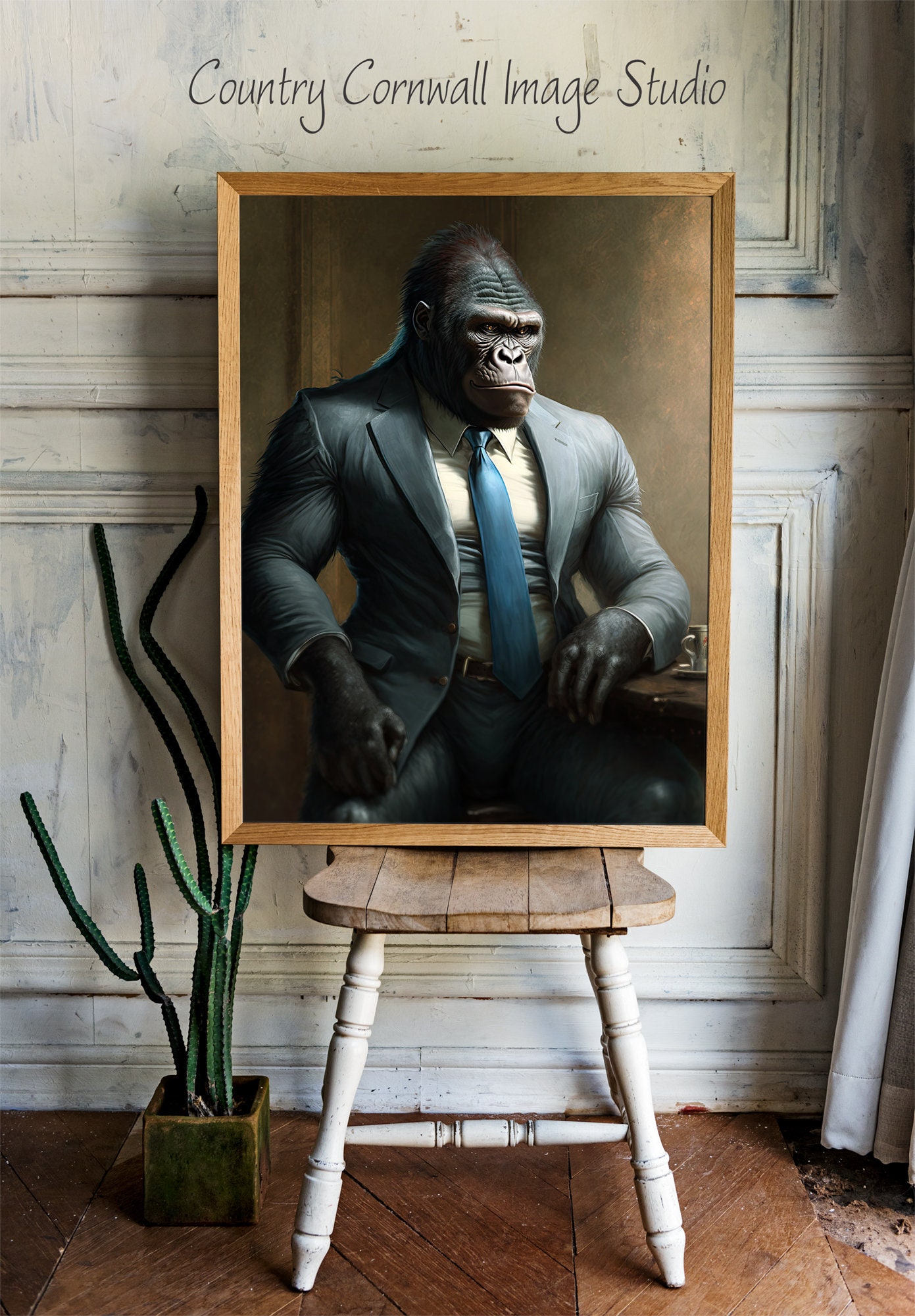 Premium Vector  Funny monkey gorilla chest halloween costume