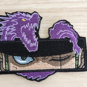 Patch brodé thermocollant Anime Zoro eyes dragon image 1