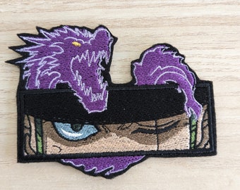 Patch brodé thermocollant - Anime Zoro eyes dragon