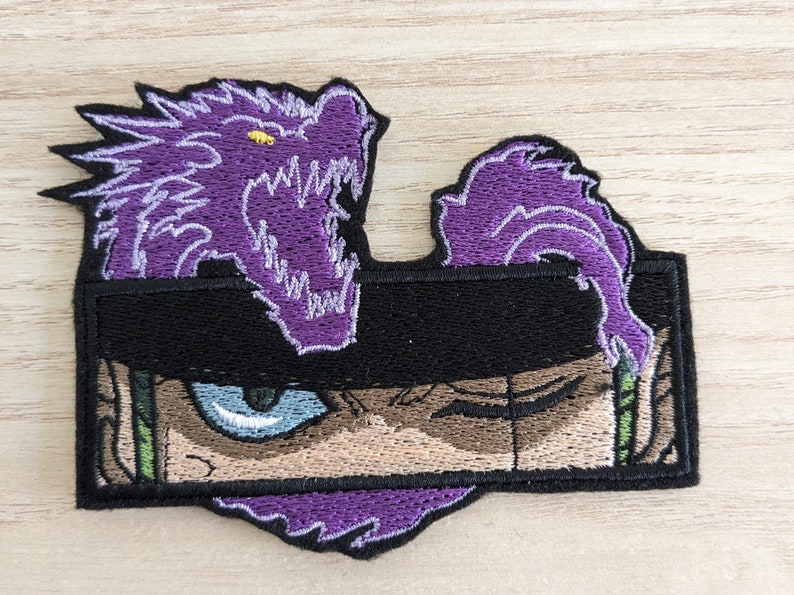 Patch brodé thermocollant Anime Zoro eyes dragon image 1