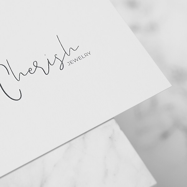 Chic Minimalist Boutique Logo - Stylish Business Logo for Modern Beauty - Elegant Branding Template - Bespoke Premade Fashion Logo
