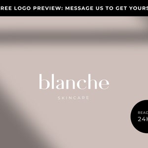 Stylish Business Logo - Chic Minimalist Logo Template - Minimalist Elegant Branding - Modern Beauty Logo - Bespoke Premade Fashion Logo