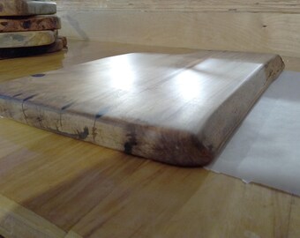Tabla de cortar de madera maciza, arce curado
