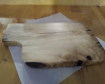 Tabla de cortar de madera maciza, arce curado