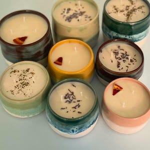 Ceramic candle pots