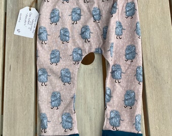 Grow With Me Leggings, Leggings, Stretch Leggings, Monsters, Baby Leggings, Boy Leggings, Girl Leggings, Cotton,