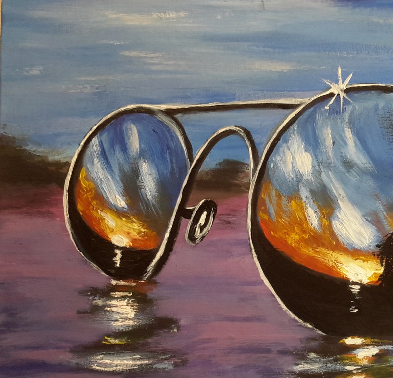 Couple Painting Original Art size 8-8