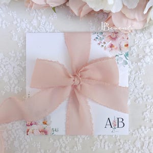 Partecipazione di Matrimonio Linea Garden, Matrimonio Elegante, Invito Nozze Artigianale, Fiori rosa e rose