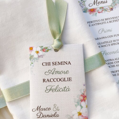 Personalized Sachets for Flower Seeds Summer Bouquet Line Etsy