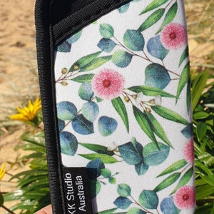 Glasses cases Glasses soft pouch Australian Native Flowers Handmade Made in Australia Gift idea. image 4