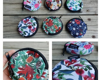 Coin Purse- Coin wallet- Australian Native flowers- Handmade- Made in Australia- Gift idea.