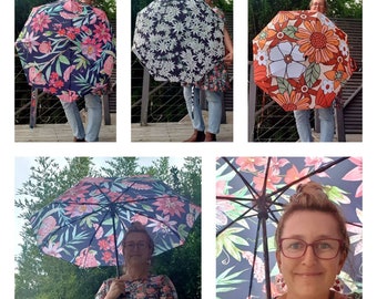 Australian Rain Umbrella collection- Native Flora- Automatic- Foldable- Travel size- Designed in Australia.