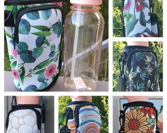 New- Xl- Water and phone carrier- bag- holder- crossbody bag- neopren- adjustable- washable- insulated- Made in Au.