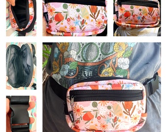 Women Waist Phone Carry Bag - Waking- Running- Hiking-- Water Resistant- Made in Australia- Gifts.