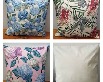 Australian floral & Garden collection-Linen- Cushion Covers- 45x45cm- Home- Gifts- Handmade.