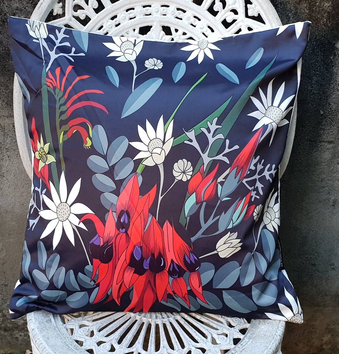 Outdoor Cushion Covers Australian Flora Handmade Home Etsy