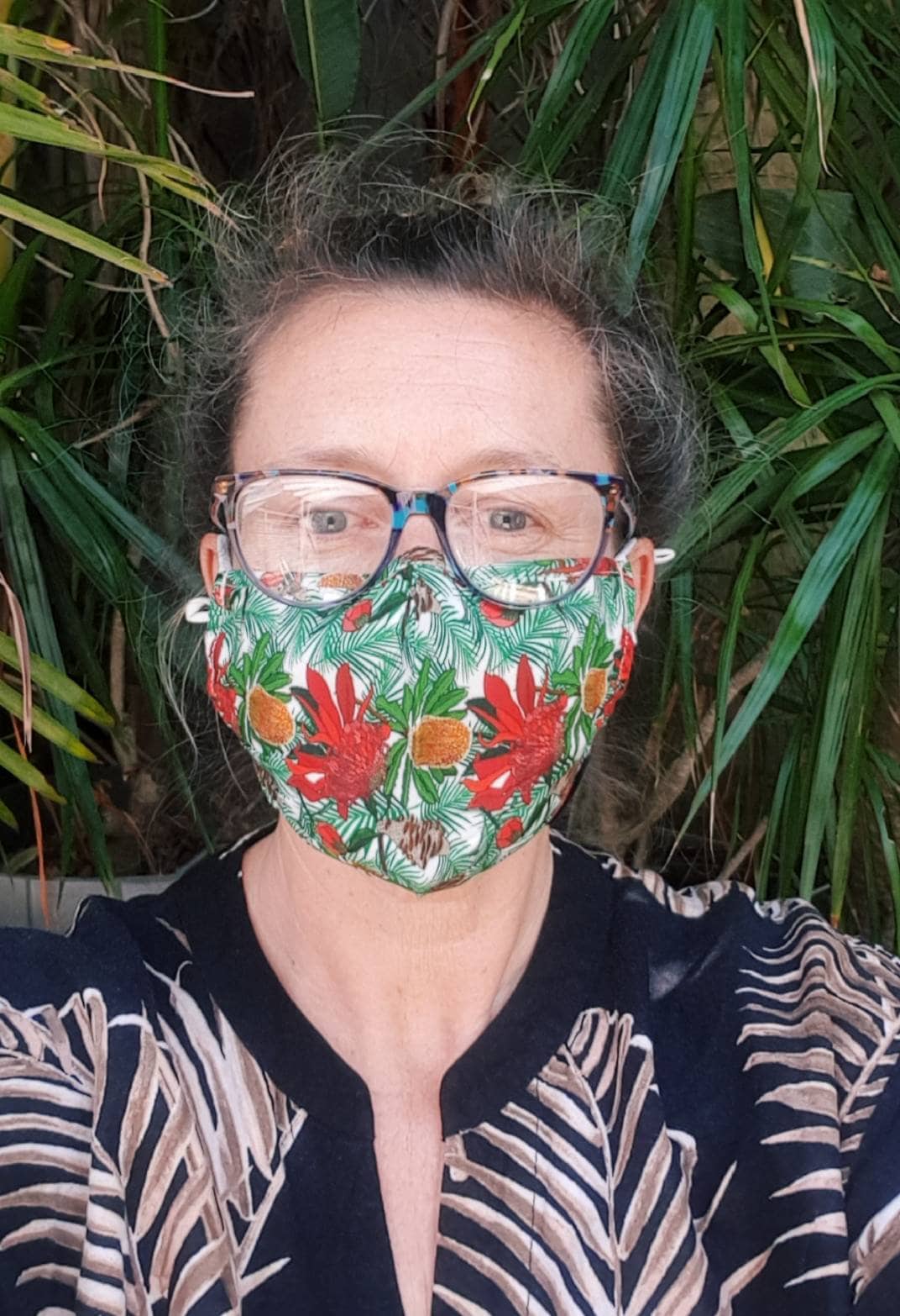 Australian Native Floral Organic Cotton Face Maskreusable Etsy Australia