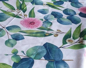 Eucalyptus- Tablecloth- Linen and Cotton blend- Size 140x220cm- Handmade in Australia.