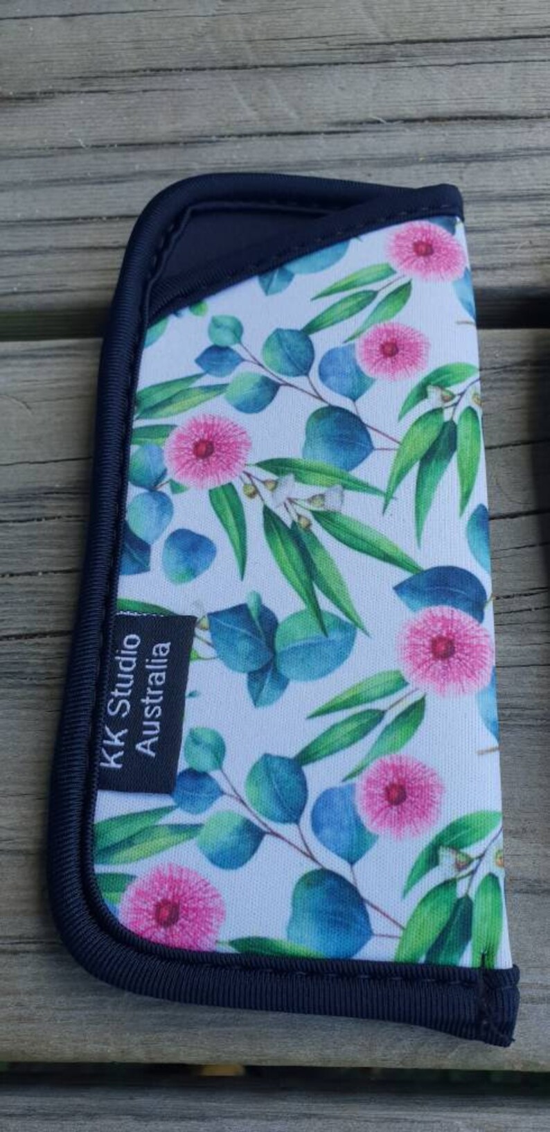 Glasses cases Glasses soft pouch Australian Native Flowers Handmade Made in Australia Gift idea. image 6