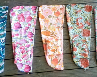 Botanical- Microfiber- Hair Wrap- Towel-  Storage bag gift- All hair types- Fast drying- Made in Au.