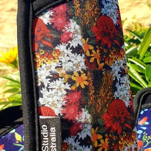 Glasses cases Glasses soft pouch Australian Native Flowers Handmade Made in Australia Gift idea. Wildflowers