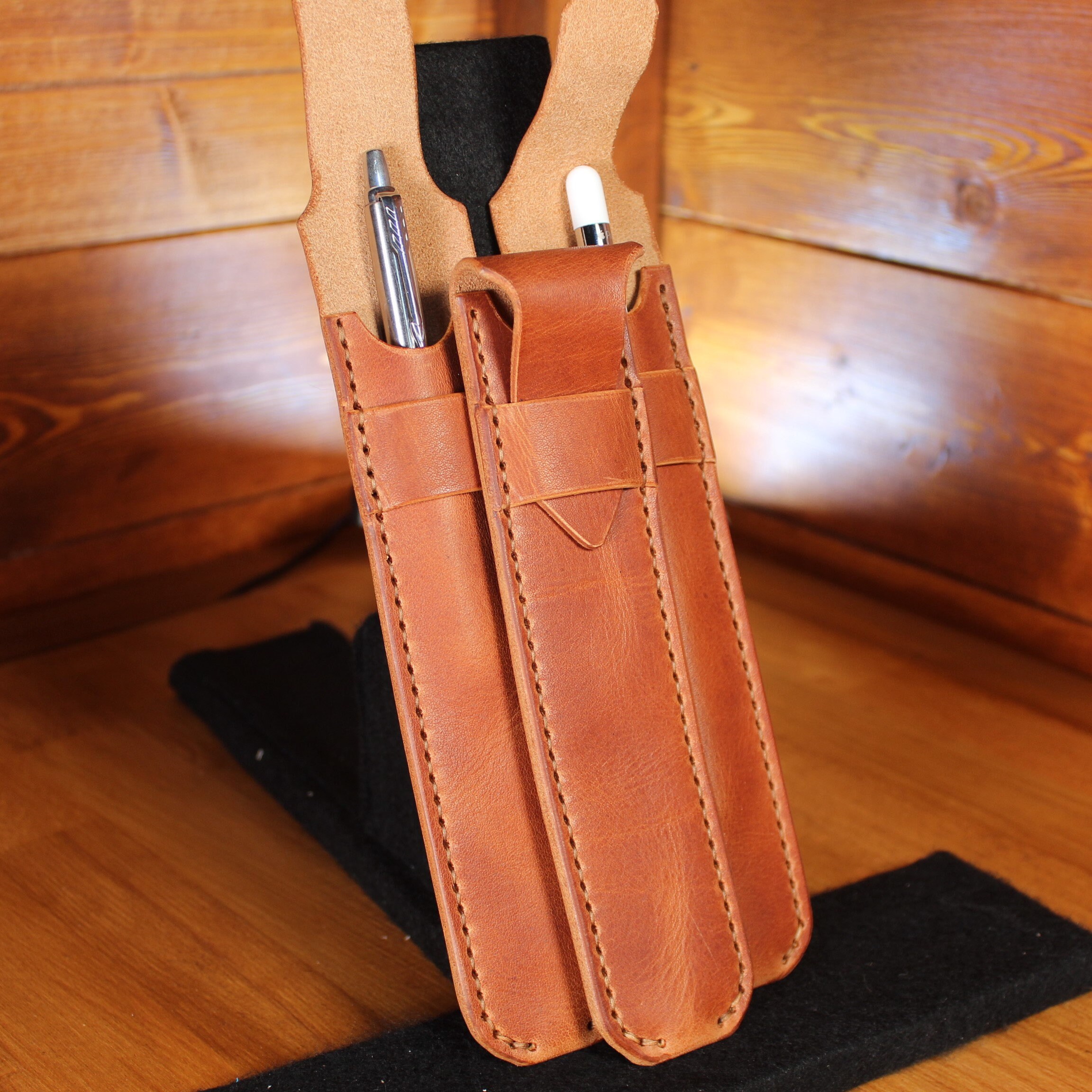 Apple Pencil Leather Sleeve Pencil Holder Pen Sleeve Stylish Etsy UK