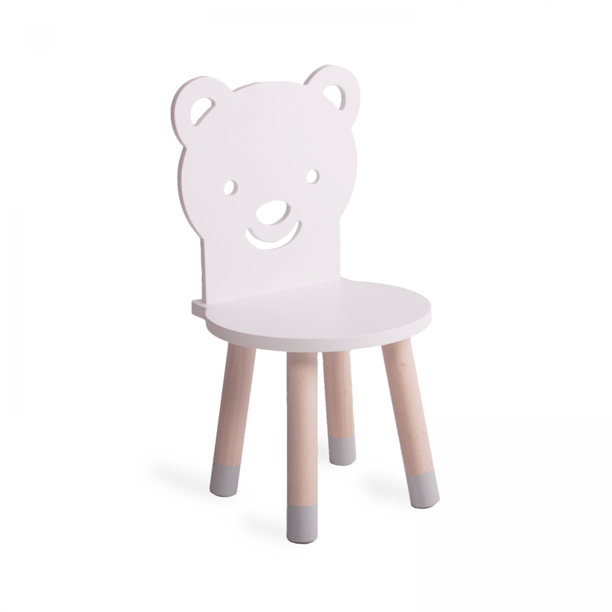Teddy Bear Stool Wooden Toddler Chair Kids Chair Bear Shaped Etsy