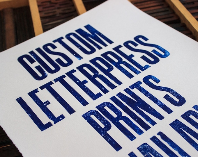 Letterpress Etsy UK