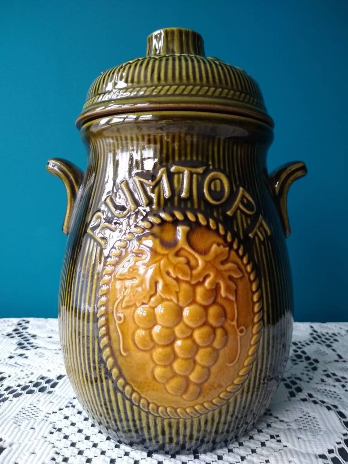 Rumtopf jar West German vintage fruit preserving jar Etsy
