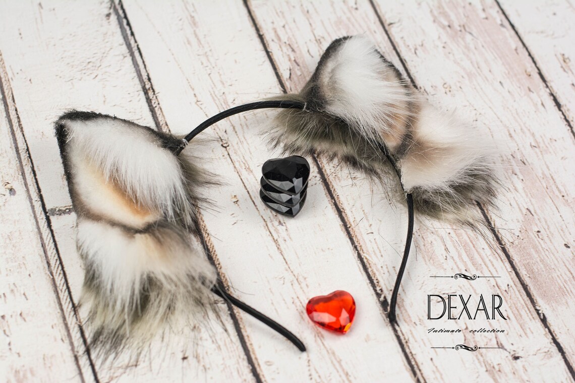 Faux Fur Wolf Ears/cat Ears/cosplay Ears/kitty Ears/cute Etsy Australia