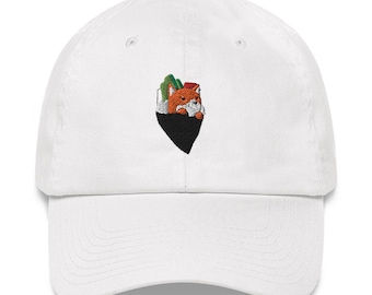 Shiba Inu/Akita Dad Hat, UNISEX 100% COTTON. Cute Chubby Sushi Shiba Inu/Akita Illustrations, Hand Drawn by Bark&Run, Embroidered on Hat!