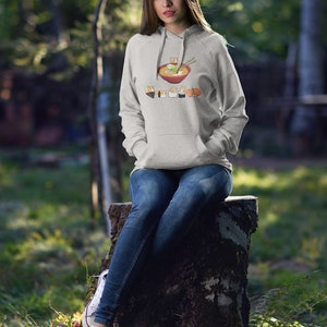 CORGI Hoodie, UNISEX Hoodie. Sushi and Ramen Kawaii Style of Pembroke Welsh Corgi Dog. image 7