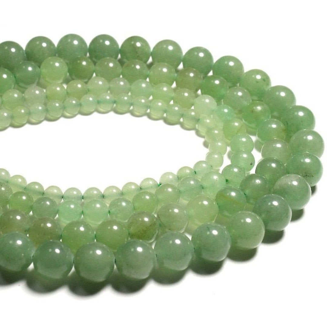 Natural Light Green Aventurine Beads 4mm 6mm 8mm 10mm 12mm Smooth