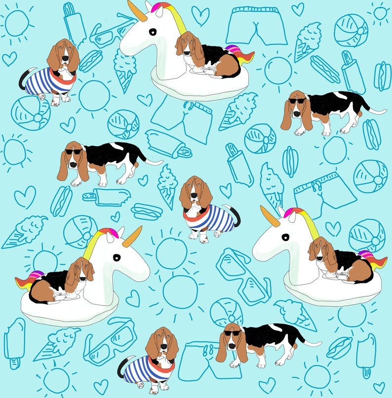 Basset Hound retractable and extendable waist leash