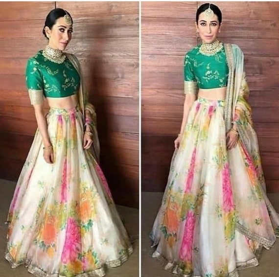 sabyasachi green lehenga