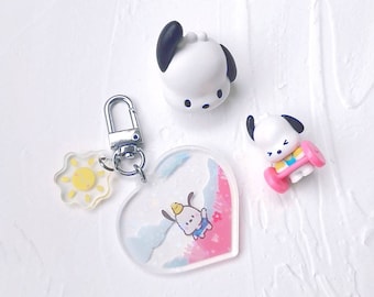 Pochacco Acryl Schlüsselring