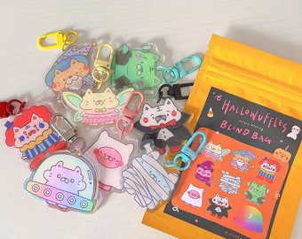 Hallowuffles Halloween Schlüsselanhänger blind Tasche