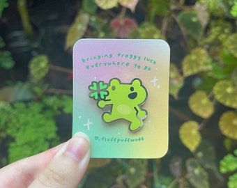 Frosch glücksklemme Anstecknadel