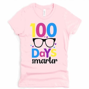 100 Days Smarter Youth T-Shirt: Cotton School Shirt