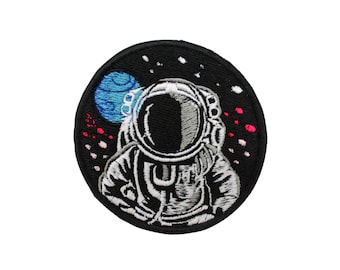 Geborduurde opstrijkpatch ruimtevaarder: ruimteaccessoire astronaut
