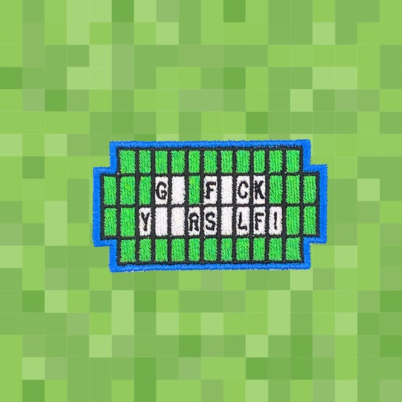 Gameshow Embroidered Iron On Patch: Humor Accessory
