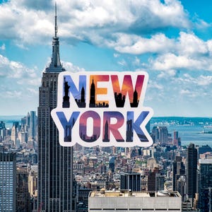 New York City Sticker: Waterproof Die-Cut Decal