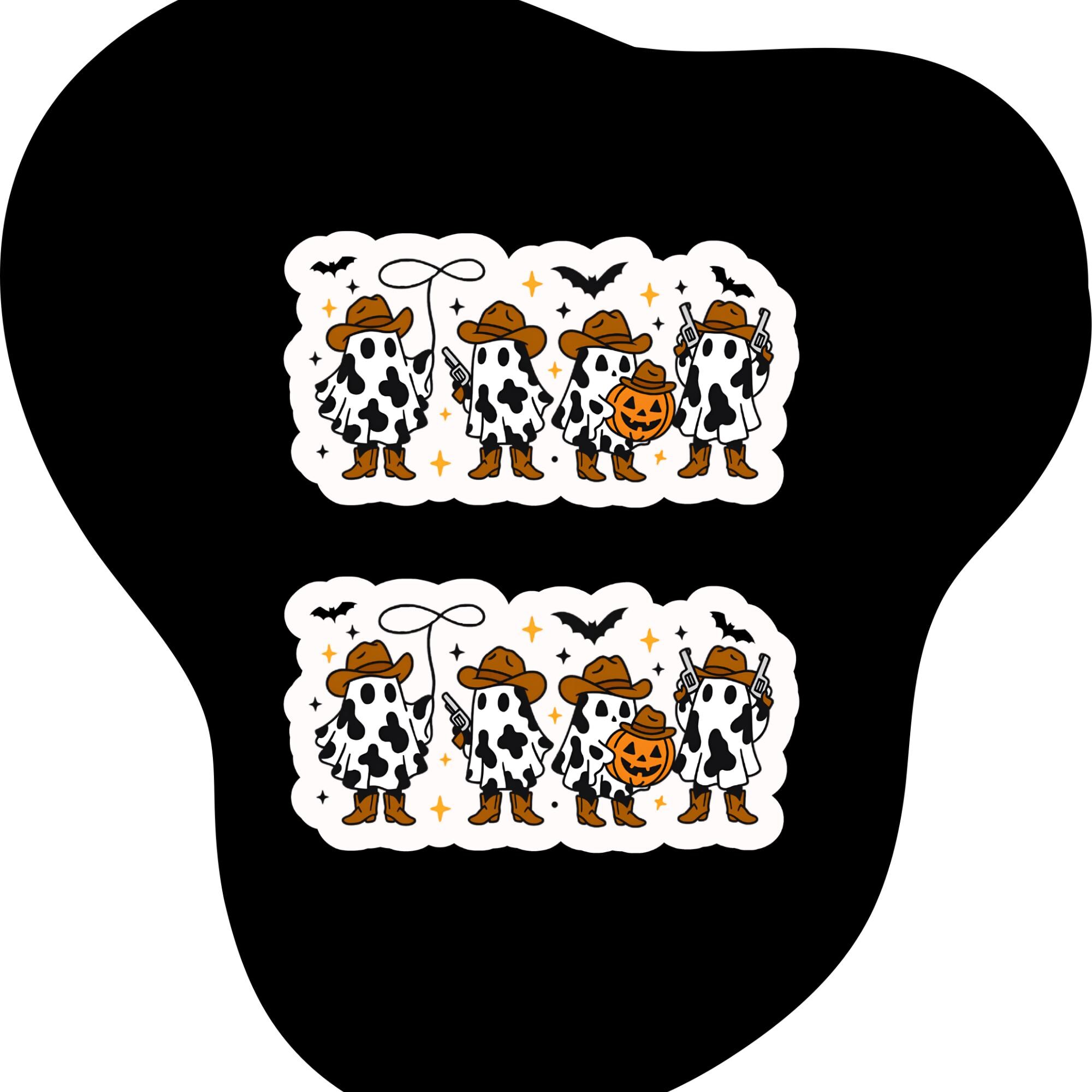 Cowboy Ghosts Sticker - Waterproof Book Decal - Etsy