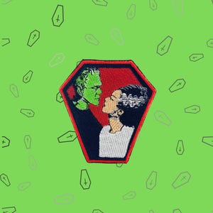 Monster Love Iron On Patch, Embroidered Patch, Patch, Accessory, Patch For Jacket, Patch For Backpack, Patch For Clothes, Patch For Hats